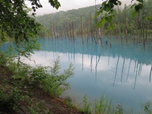 青い池