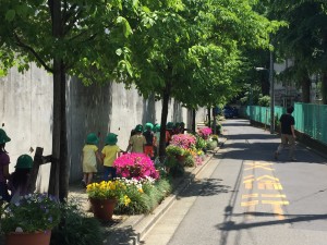 右の方に行き、危険がないかの確認